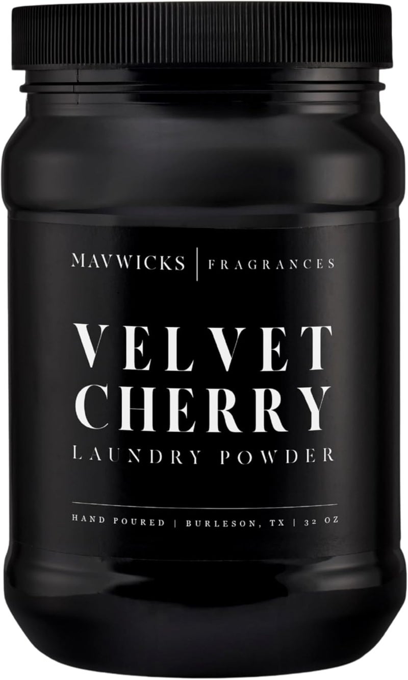Mavwicks - Luxury Laundry Detergent Powder (Velvet Cherry) 32 Oz – Concentrated for Tough Stains and Odors, For All Washing machine types – Gentle on Fabrics - Image 1